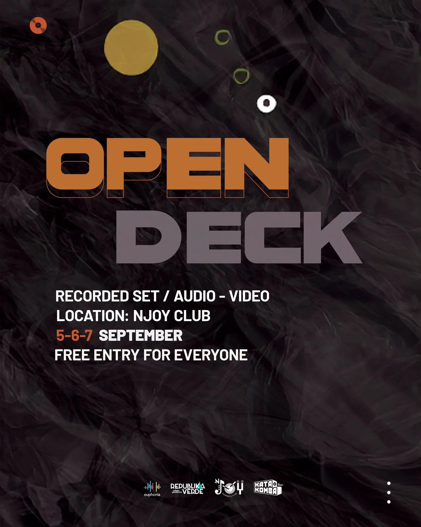 Open Deck event poster