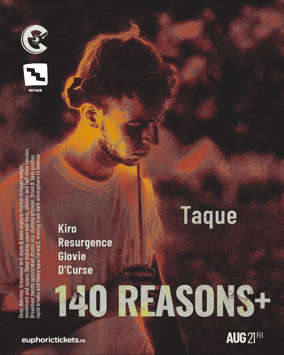 140 Reasons additional event poster