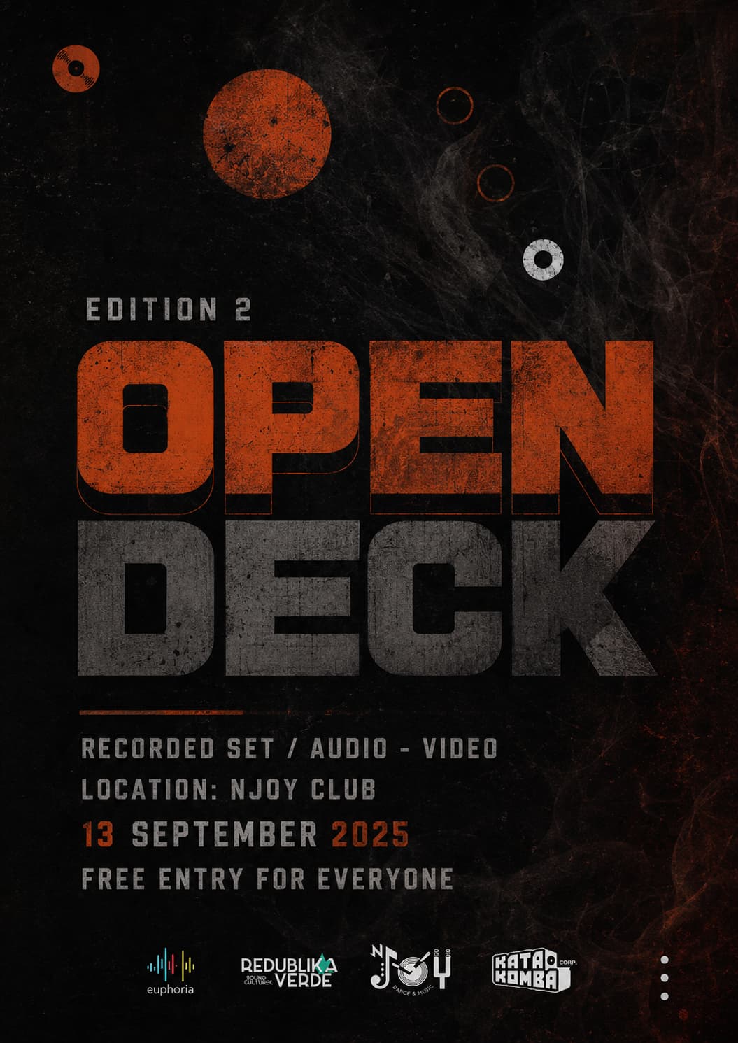 Open Deck #2 & Minimal Party event artwork