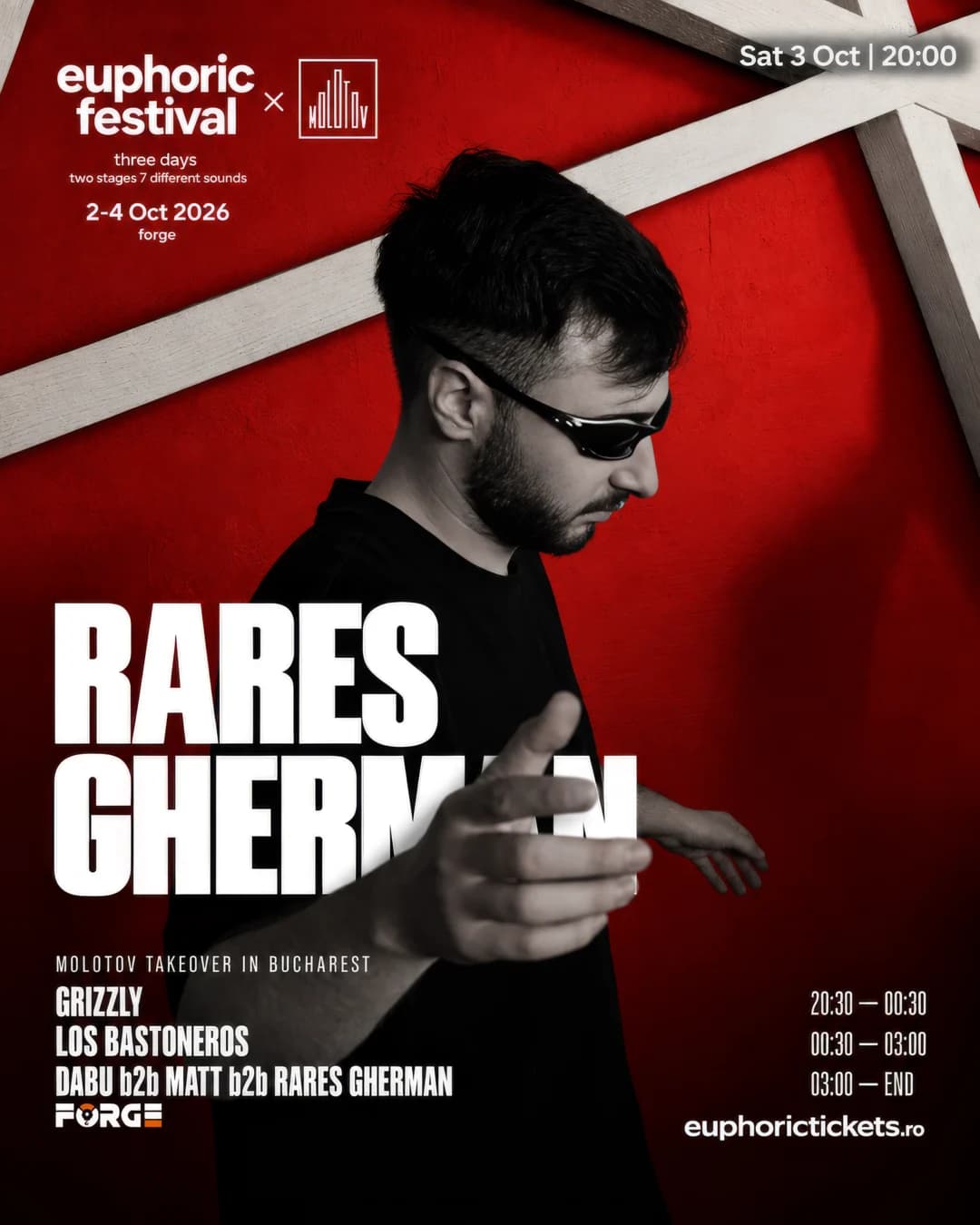 Rares Gherman - afiș Molotov Takeover in Bucharest