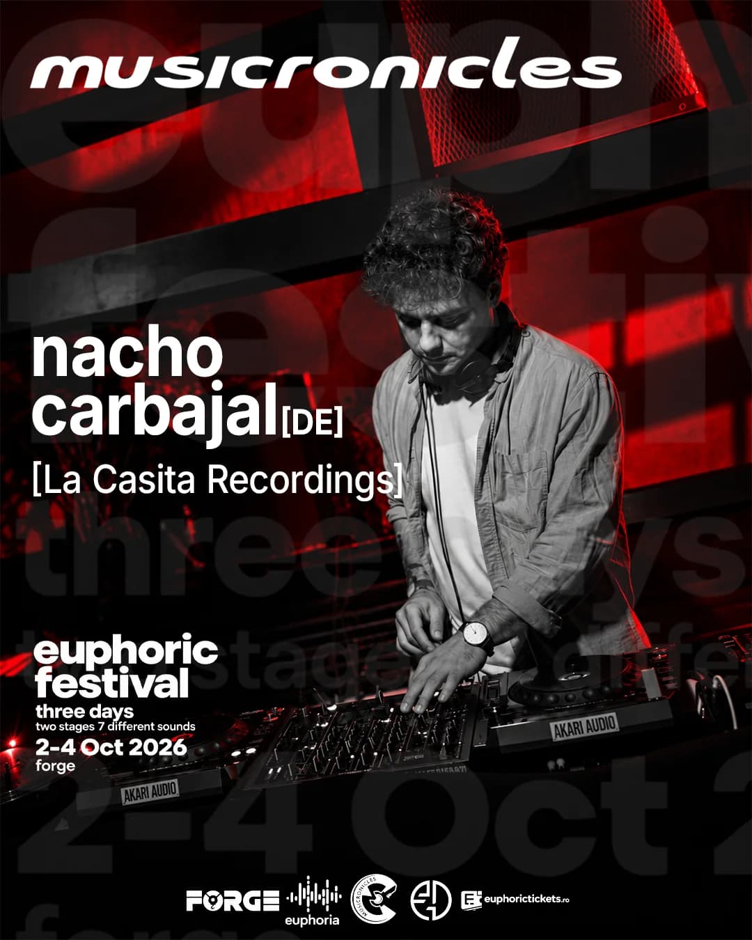 Nacho Carbajal / musicronicles festival poster