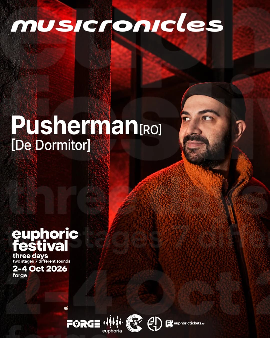 Pusherman / musicronicles festival poster