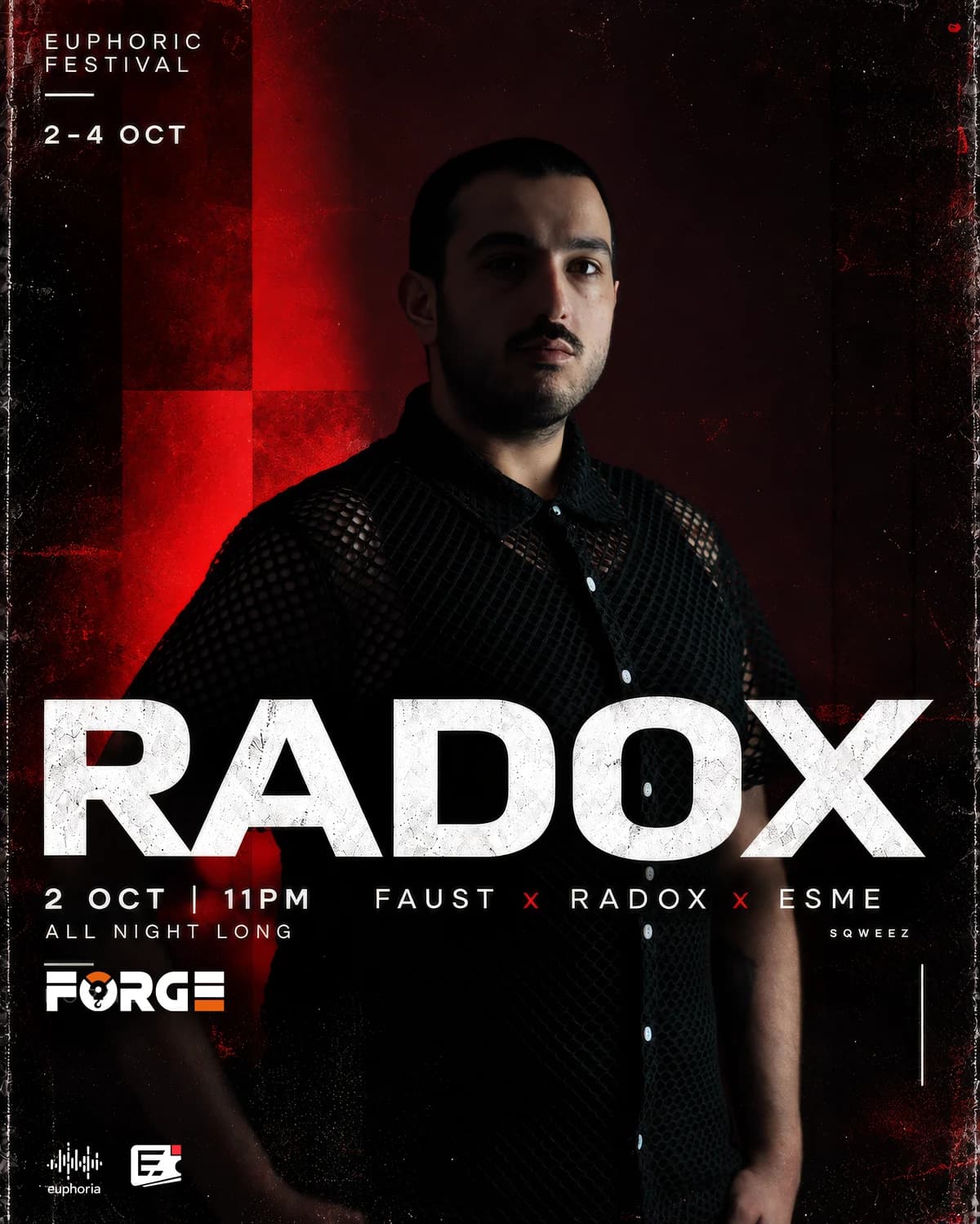RADOX - afiș TECHNO SESSION X