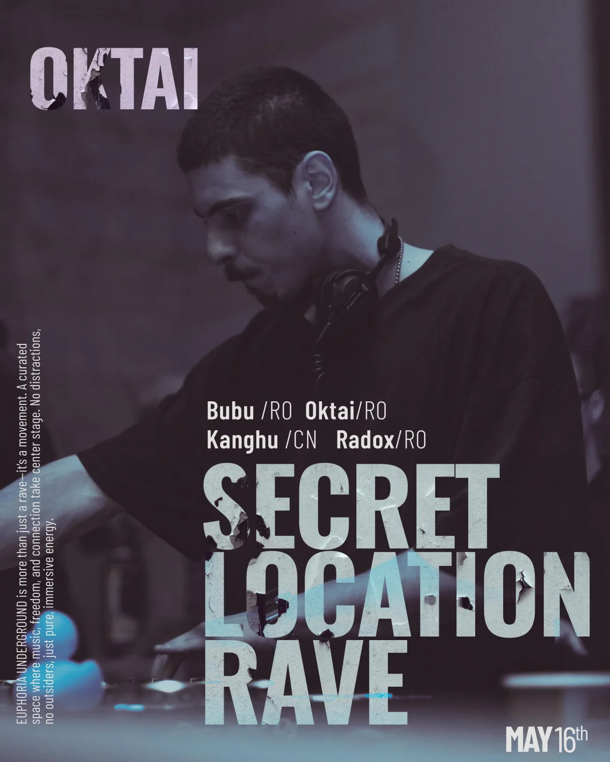 Secret Location Rave #4 poster for Oktai